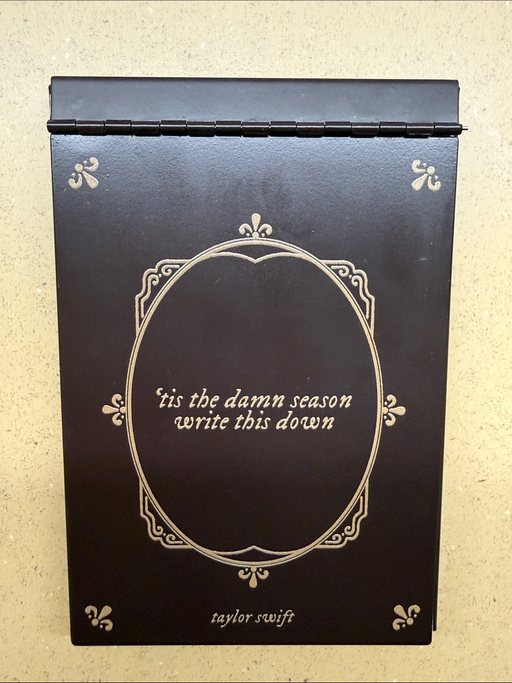 Taylor Swift Dark Brown Notepad with Gold Script - Picture 4 of 4